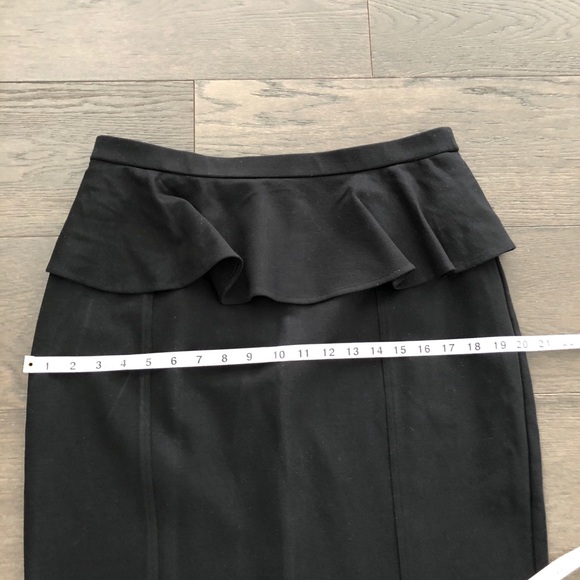 Yoana Baraschi peplum ruffle black skirt sz L - Picture 5 of 9